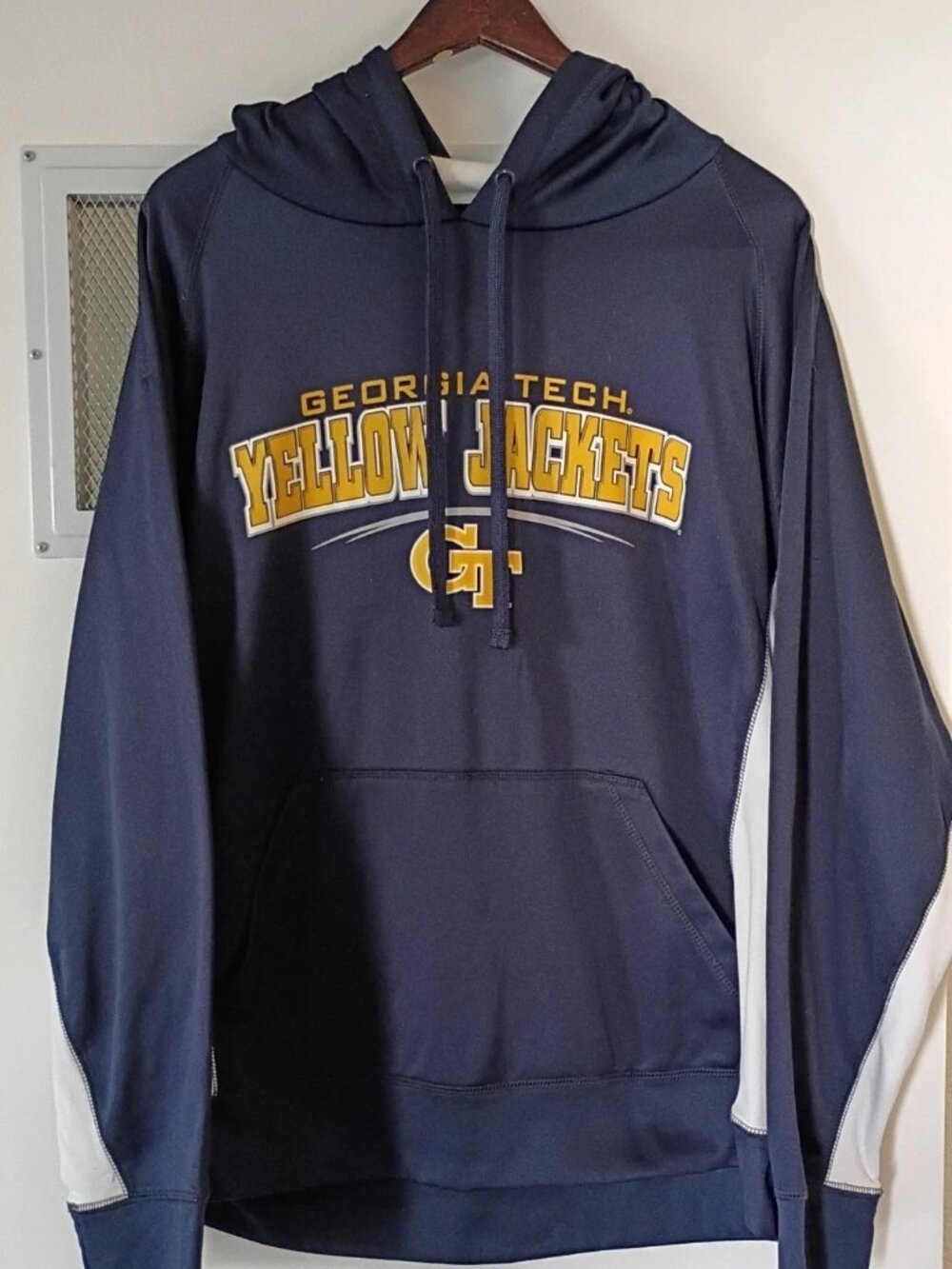 Georgia Tech Yellow Jackets Hoodie Mens Xtra Large Blue Yellow J America Sports
